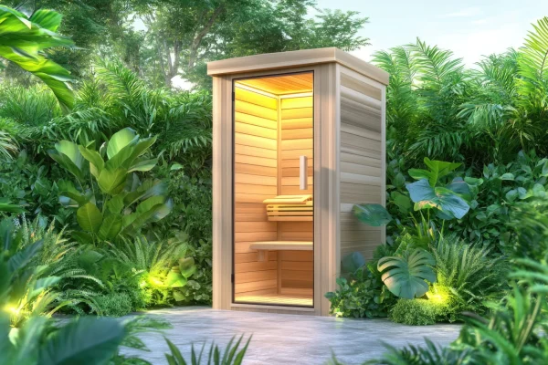 outdoor-wooden-sauna-amidst-lush-greenery-tropical-garden