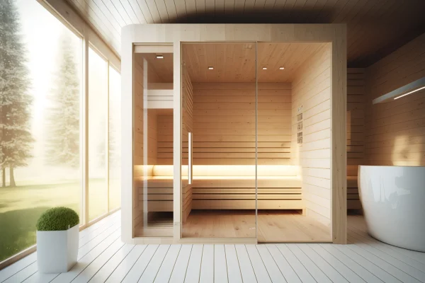 sauna-with-glass-door-wooden-floor